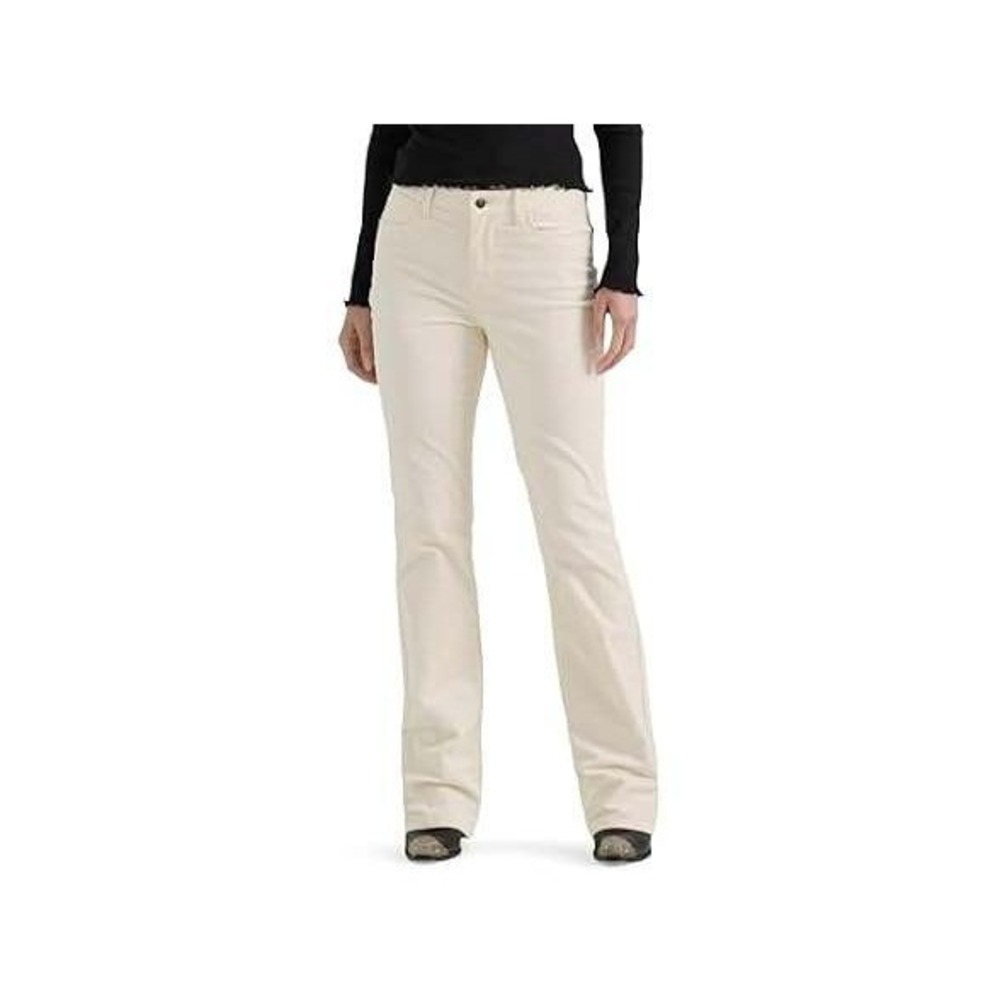 NWT Wrangler Bold Boot Jean Womens 18-30 Short High Rise Cream Corduroy Western